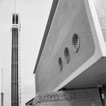 150273 Afbeelding van toren en een zijgevel van het N.S.-station Eindhoven te Eindhoven.